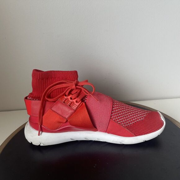 Y-3 YOHJI YAMAMOTO Qasa Elle Lace Knit Sock Red Trainers US 9 Sneakers - Picture 8 of 11